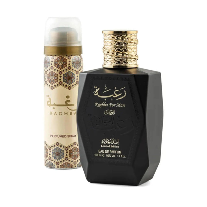 Raghba For Man 100ml EDP (with deo) Lattafa