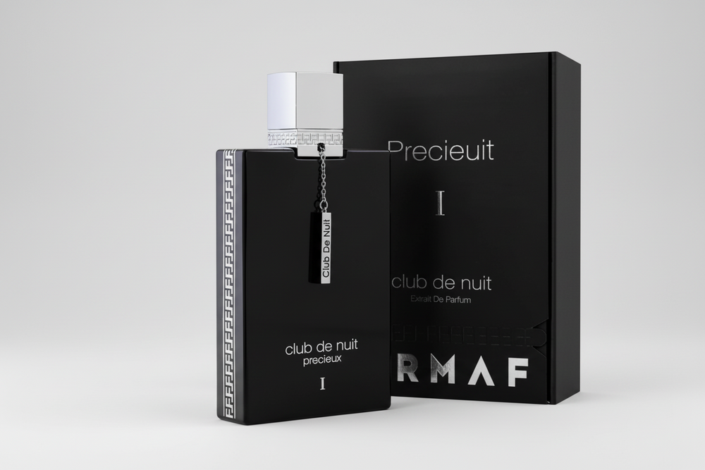 Armaf Club De Nuit Precieux I ExDP 55ml perfume bottle and box slight side angle – sophisticated long lasting scent