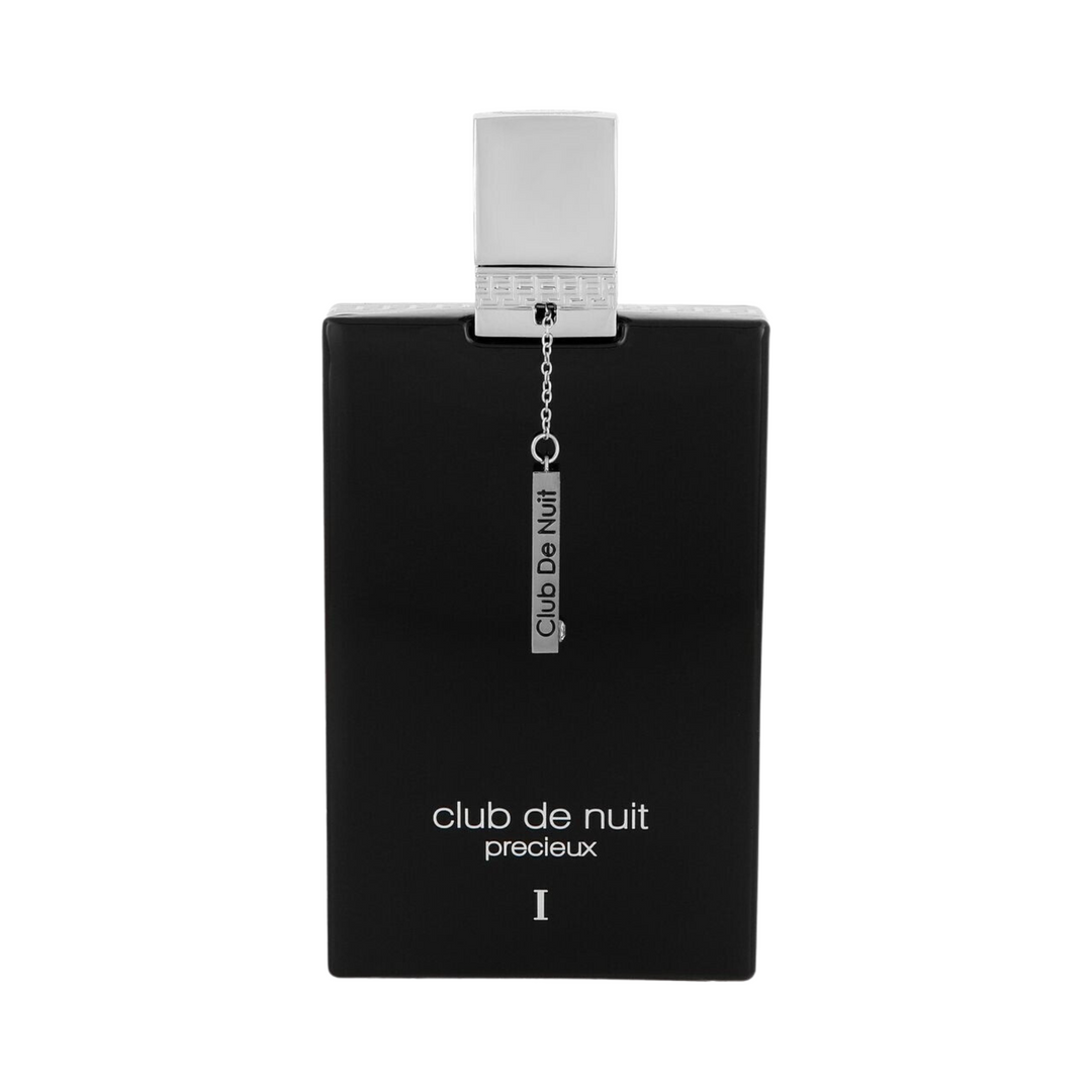 Straight front view of Armaf Club De Nuit Precieux I ExDP 55ml perfume bottle – luxurious elegant unisex fragrance