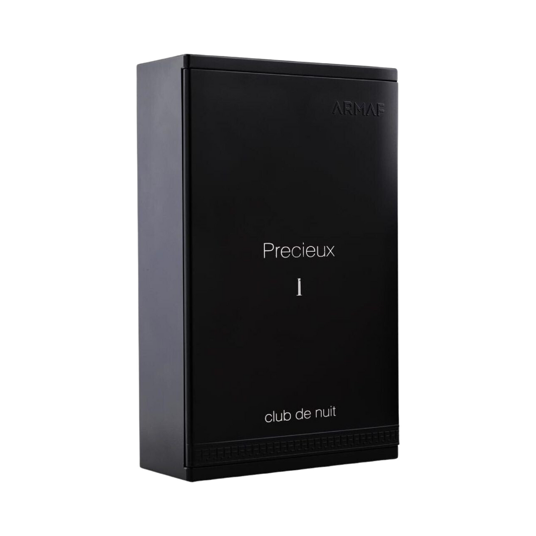 Armaf Club De Nuit Precieux I ExDP 55ml perfume box only slight side angle – stylish elegant fragrance packaging