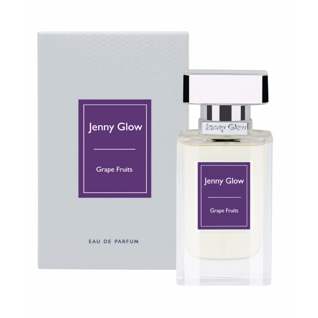Jenny Glow Grapefruit EDP 80ml perfume bottle and box – fresh citrus grapefruit fragrance