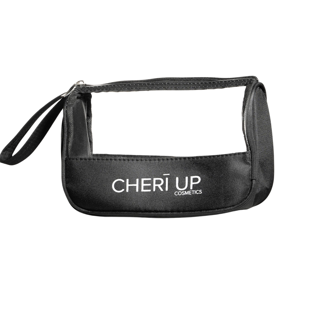 Cheri Up Necessaire cosmetic bag straight front view – stylish compact makeup and accessories organizer