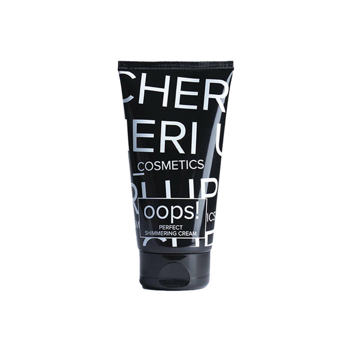Cheri Up Oops! Shimmering Cream straight front view tube – illuminating bronze highlighter cream for radiant glow