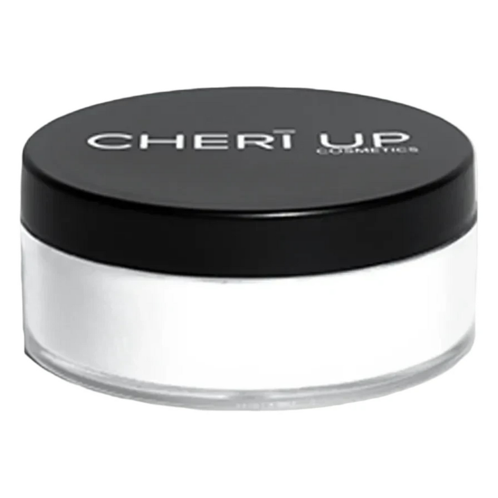 Cheri Up Magic Touch Loose Powder round jar closed – silky translucent setting powder for natural shine control