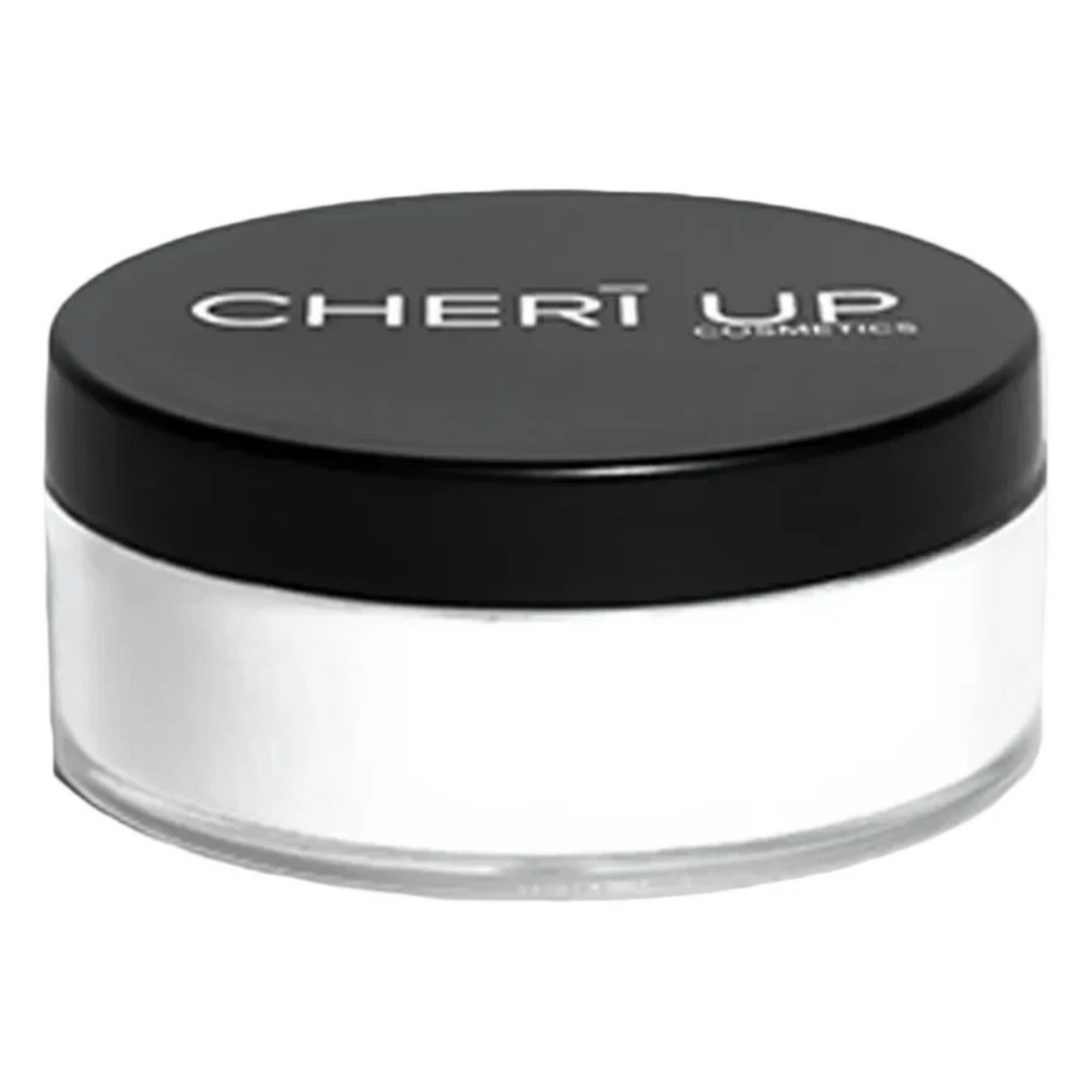 Cheri Up Magic Touch Loose Powder round jar closed – silky translucent setting powder for natural shine control