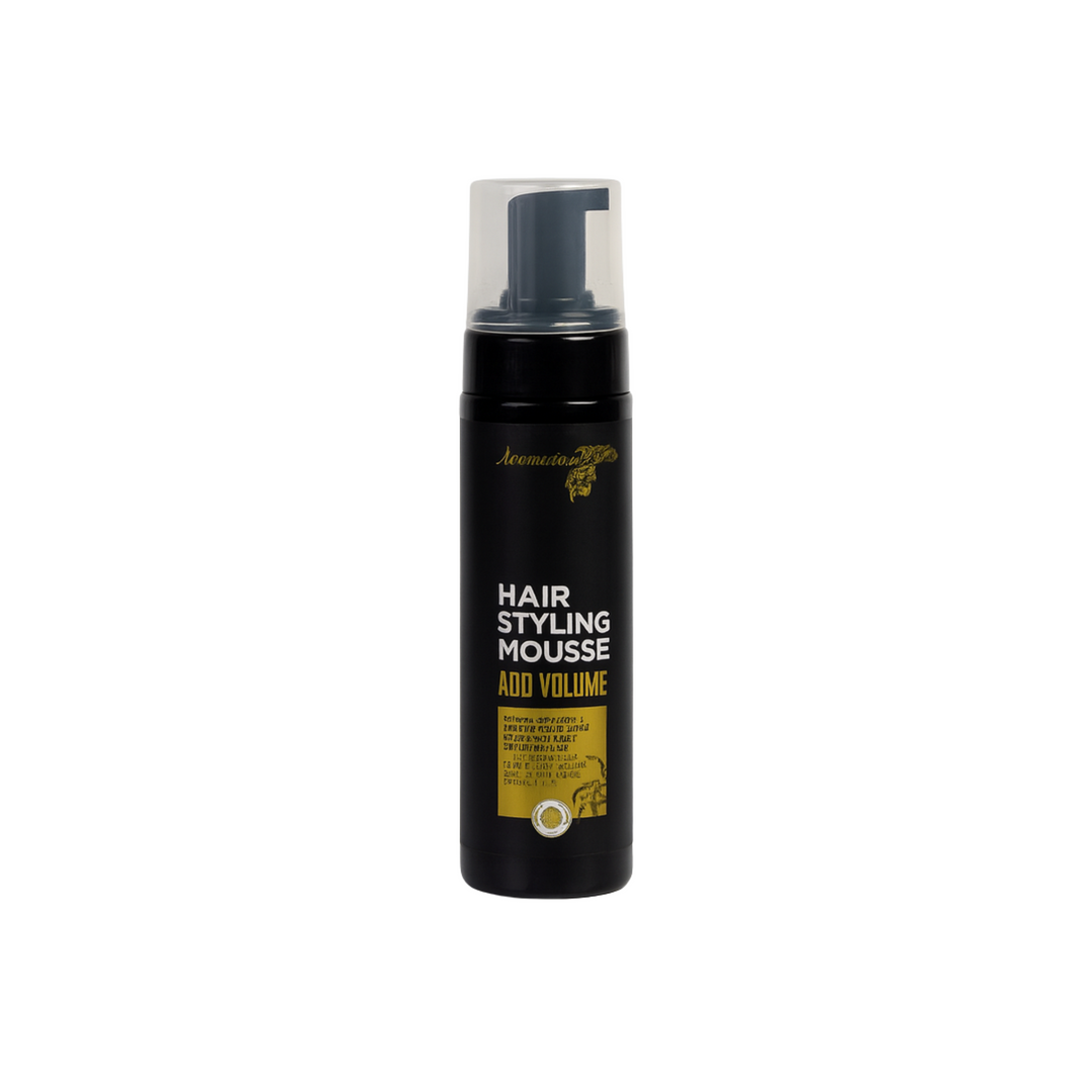 Jasmine DR Hair Style Mousse straight front view bottle – volumizing flexible hold mousse for long lasting hairstyle and body